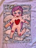 Purple Angel Original Watercolor