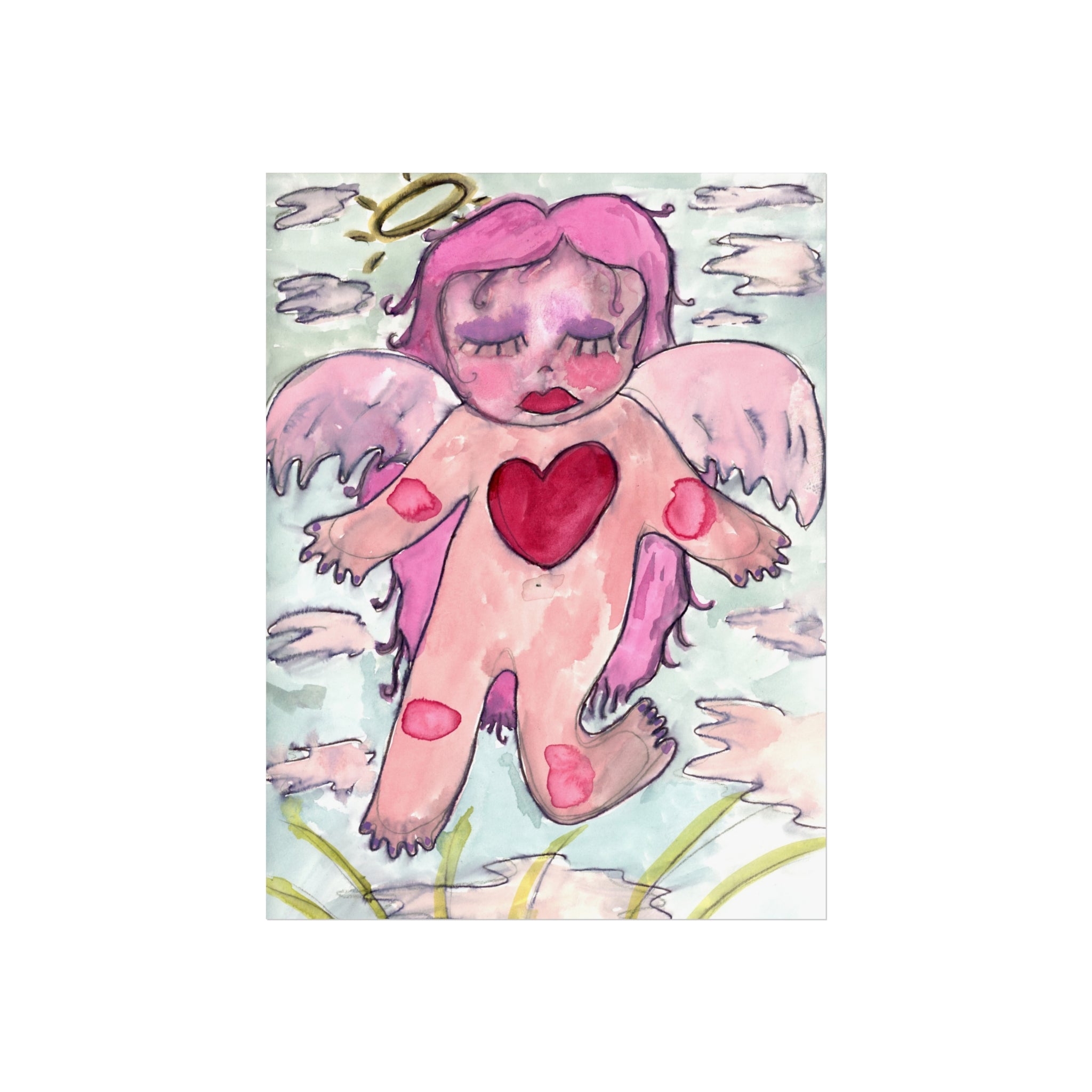 Pink Angel Fine Art Poster