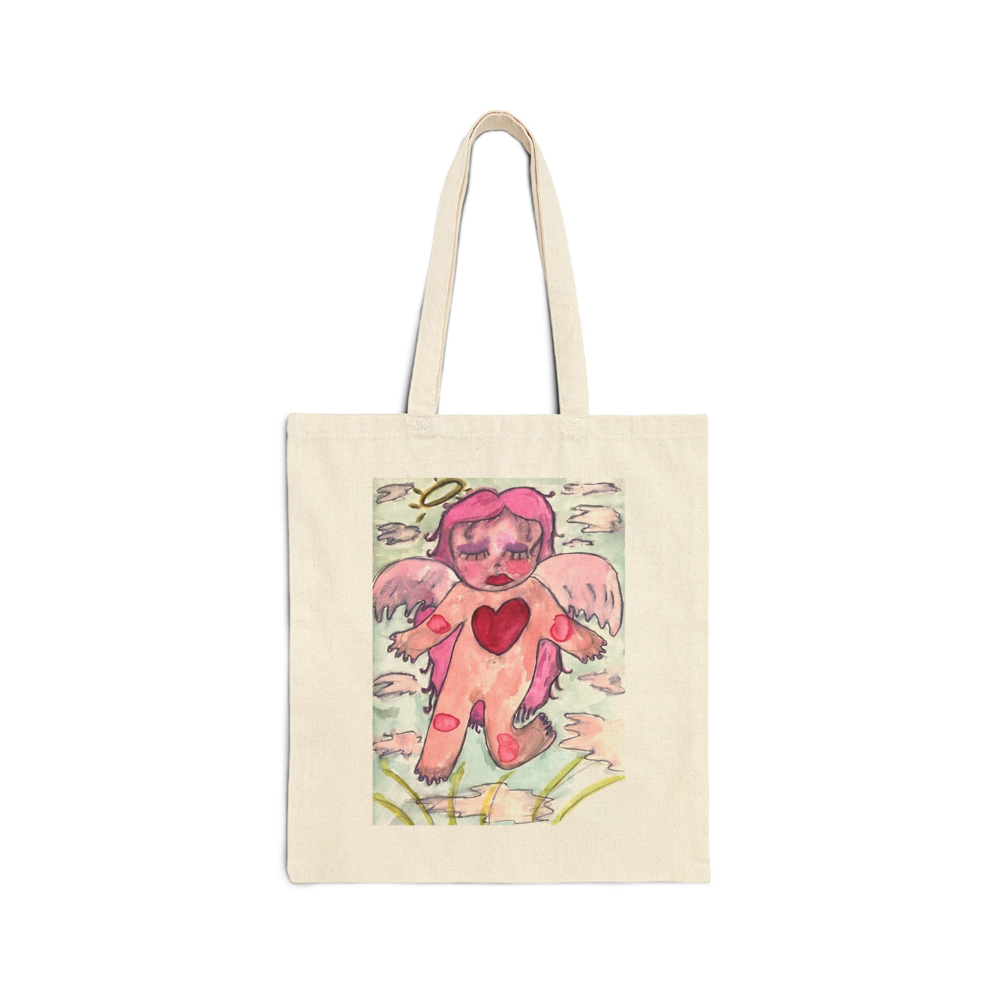 Pink Angel Tote Bag