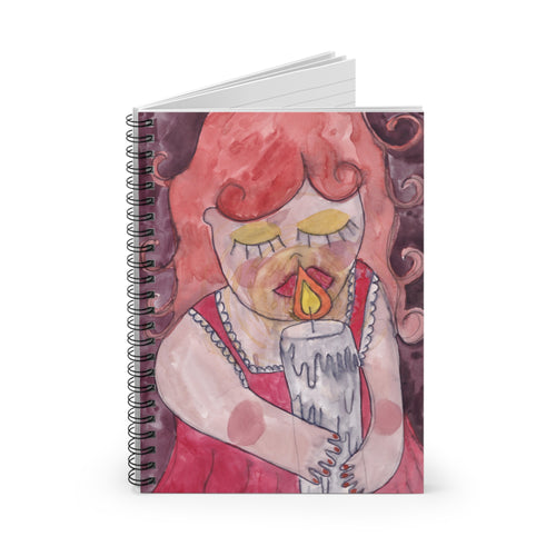Candle Girl Spiral Notebook