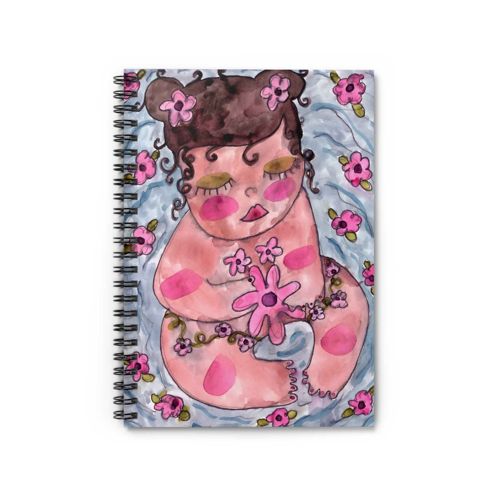 Flower Pond Spiral Notebook