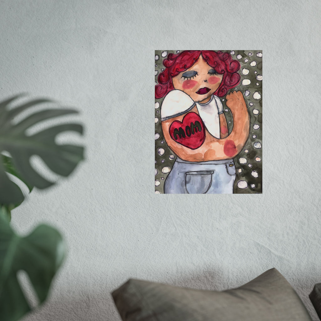 Mom Tattoo Fine Art Poster