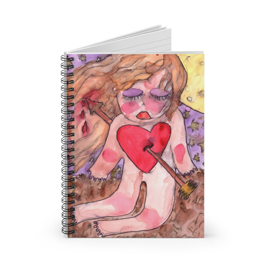 Shot Through the Heart Spiral Notebook