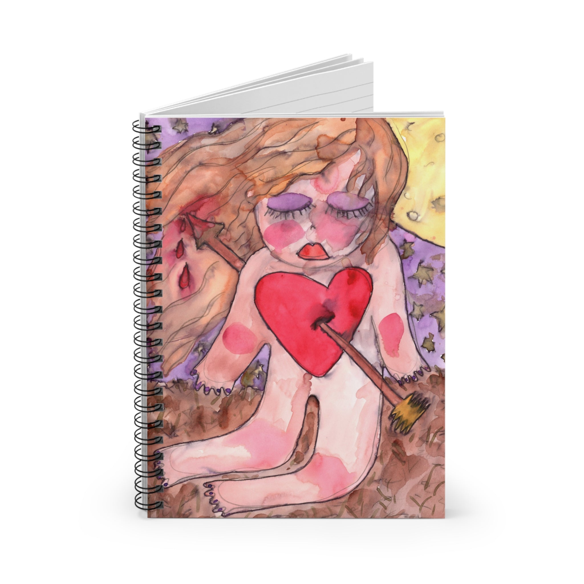 Shot Through the Heart Spiral Notebook