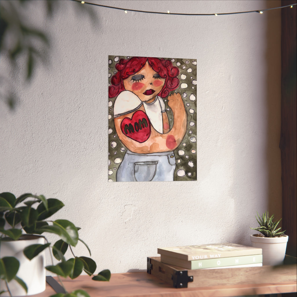 Mom Tattoo Fine Art Poster