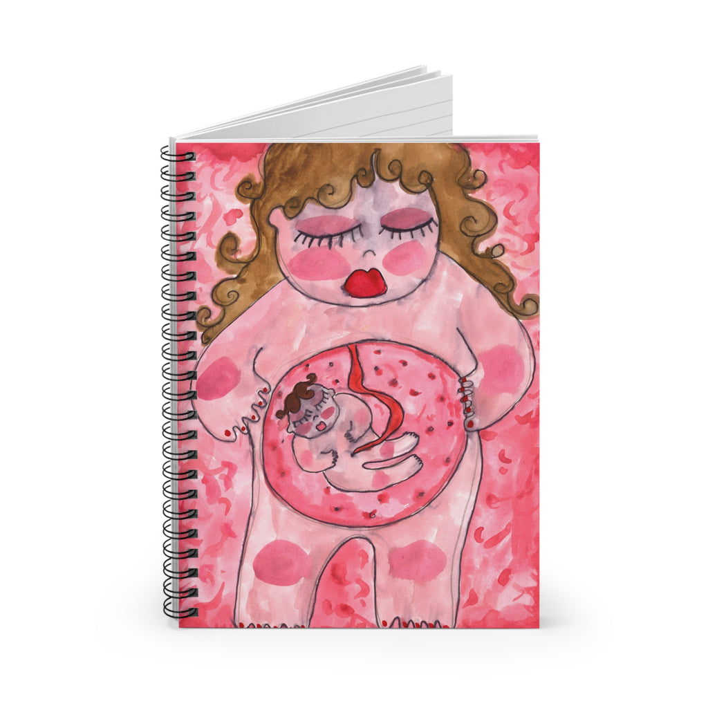 Pregnant Spiral Notebook
