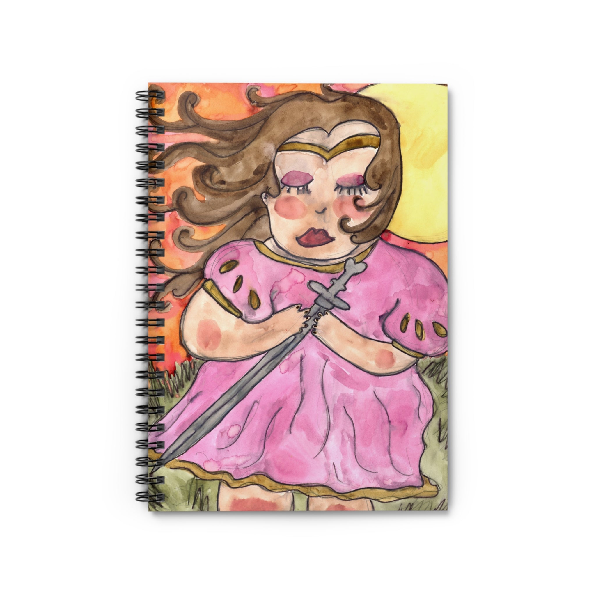 Sunset Sword Spiral Notebook