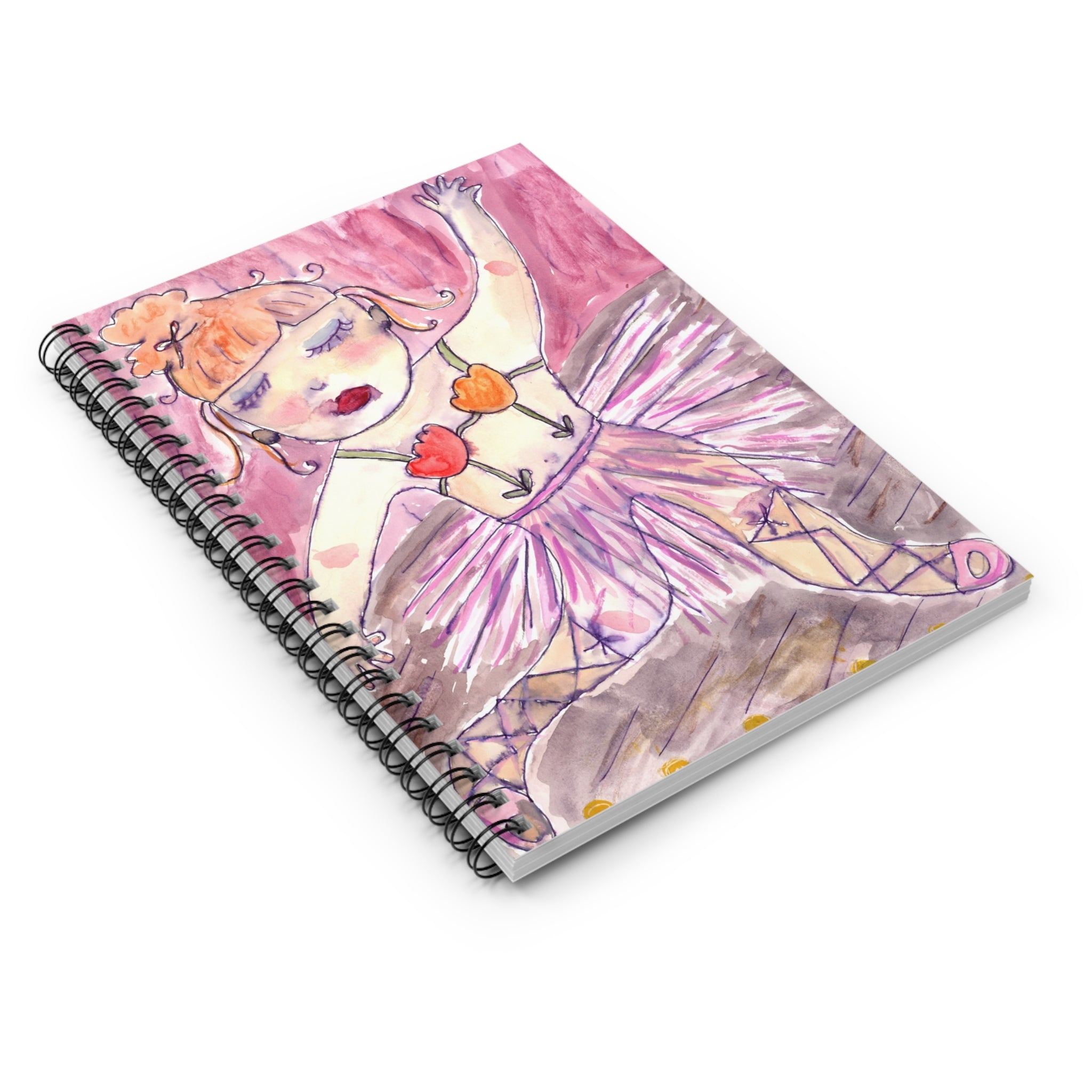 Flower Ballerina Spiral Notebook