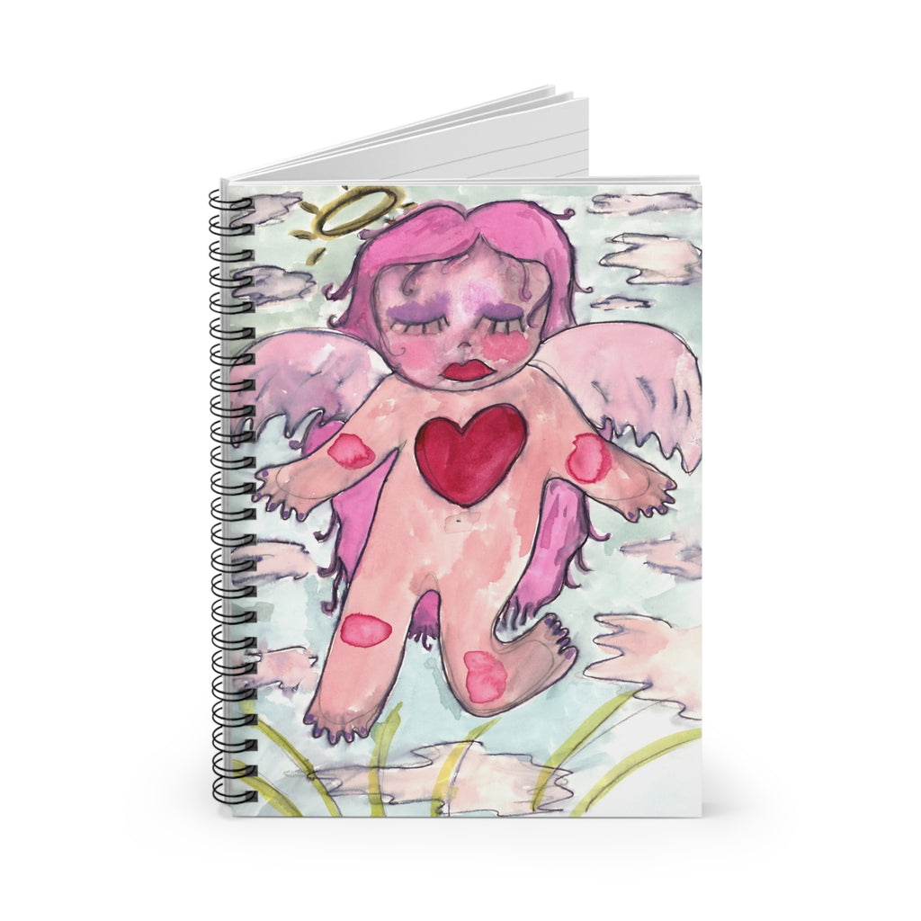 Pink Angel Spiral Notebook