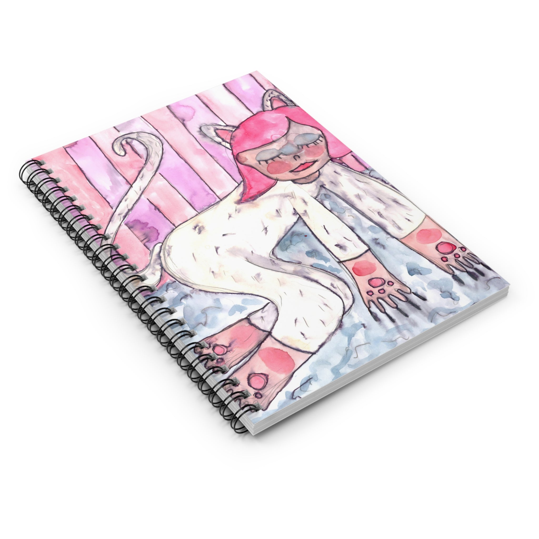 Cat Girl Spiral Notebook