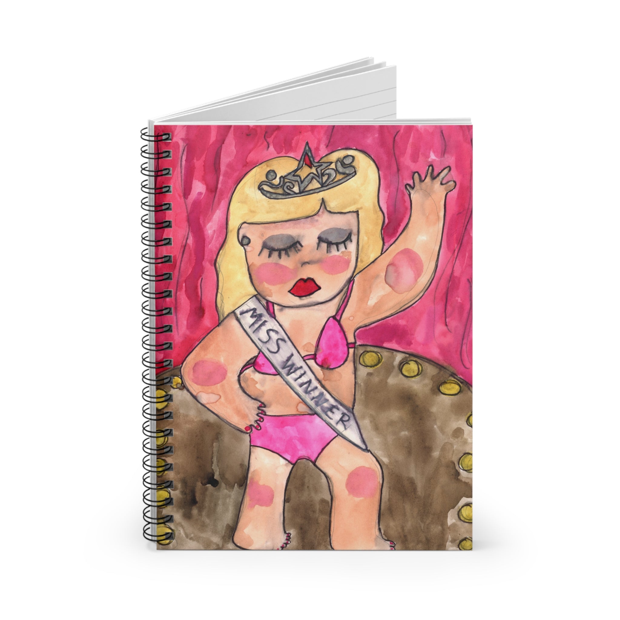 Miss Winner Spiral Notebook