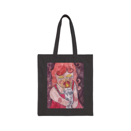 Candle Girl Tote Bag