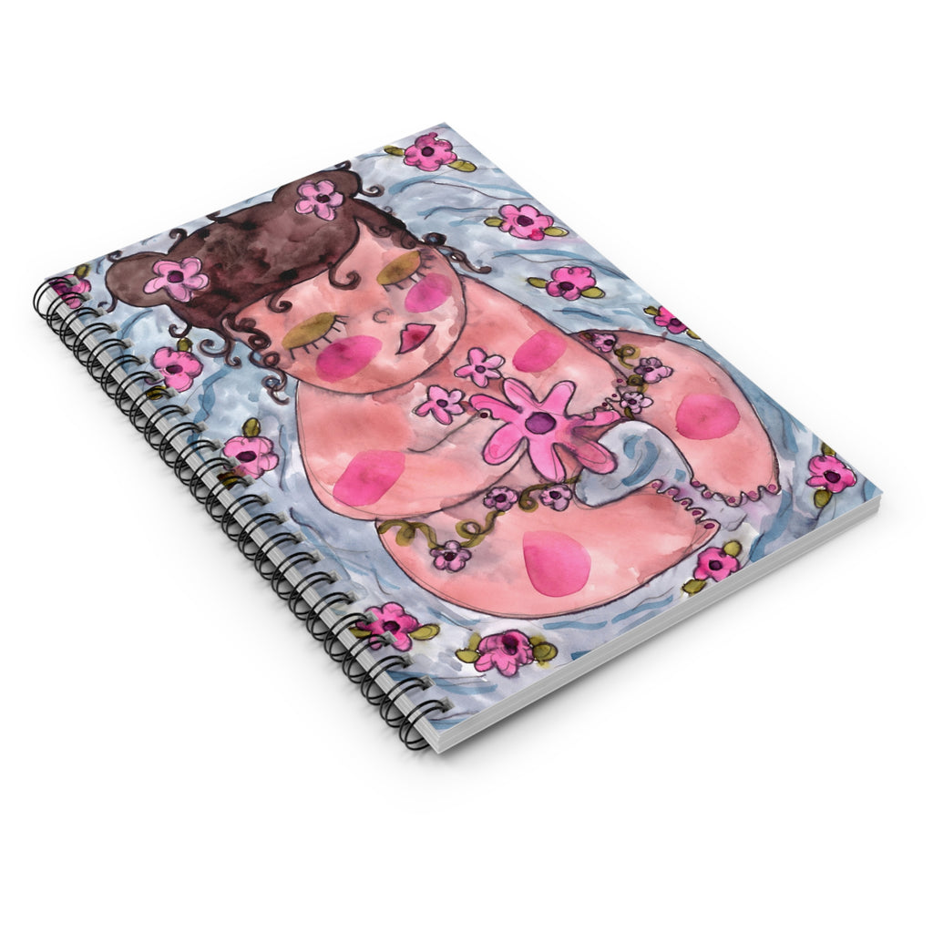Flower Pond Spiral Notebook