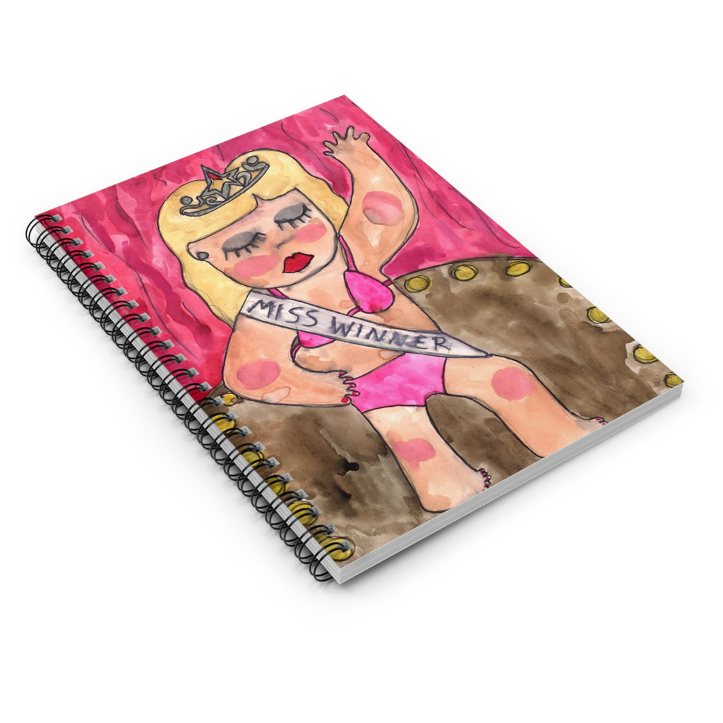 Miss Winner Spiral Notebook