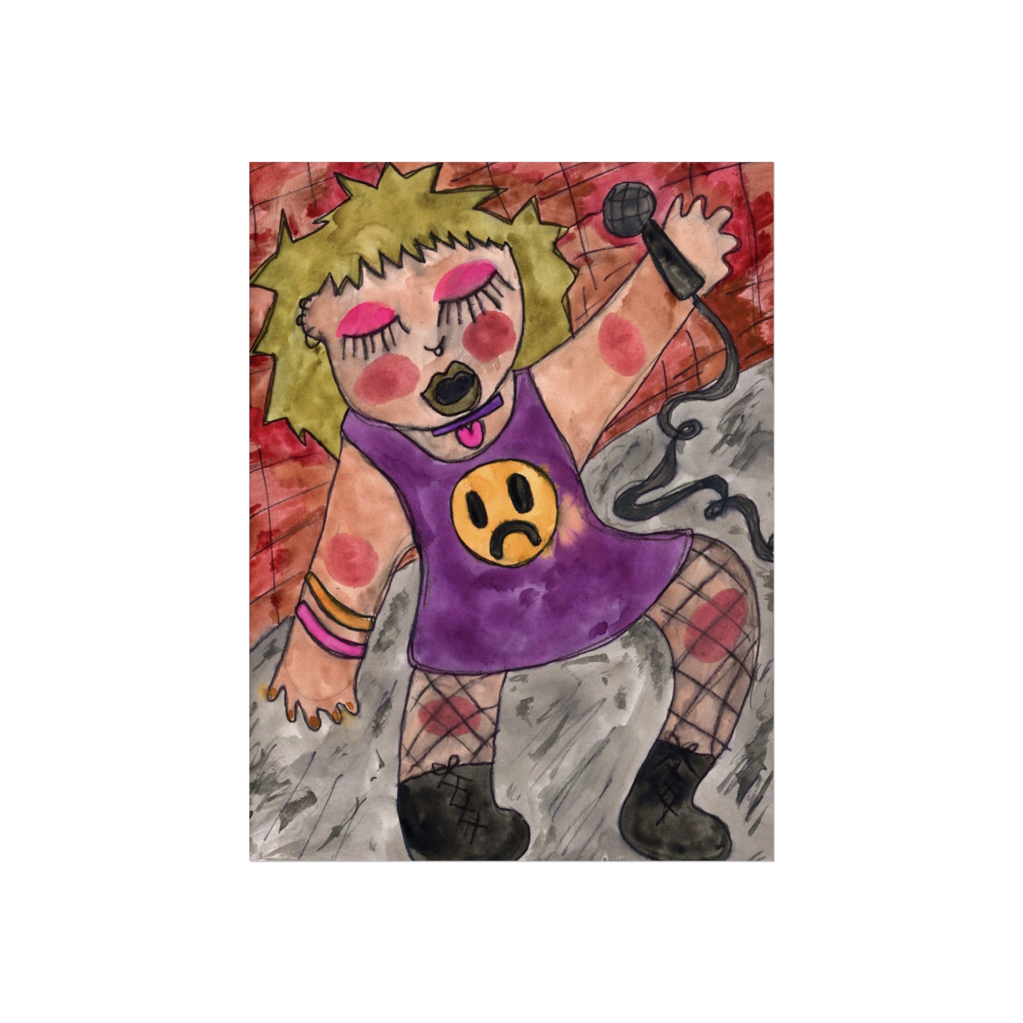 Punk Girl Fine Art Poster