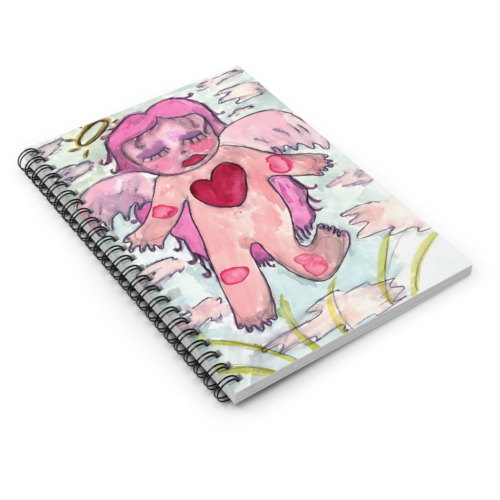 Pink Angel Spiral Notebook
