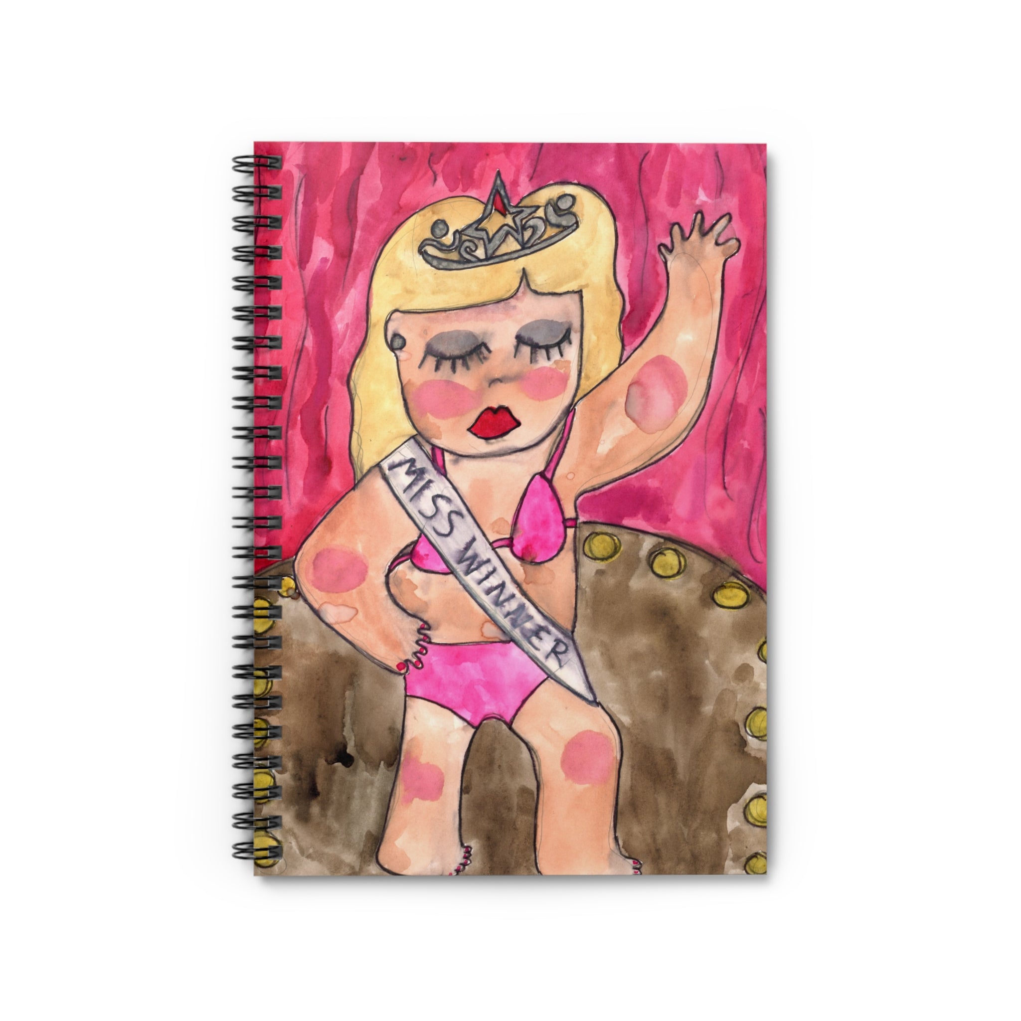 Miss Winner Spiral Notebook