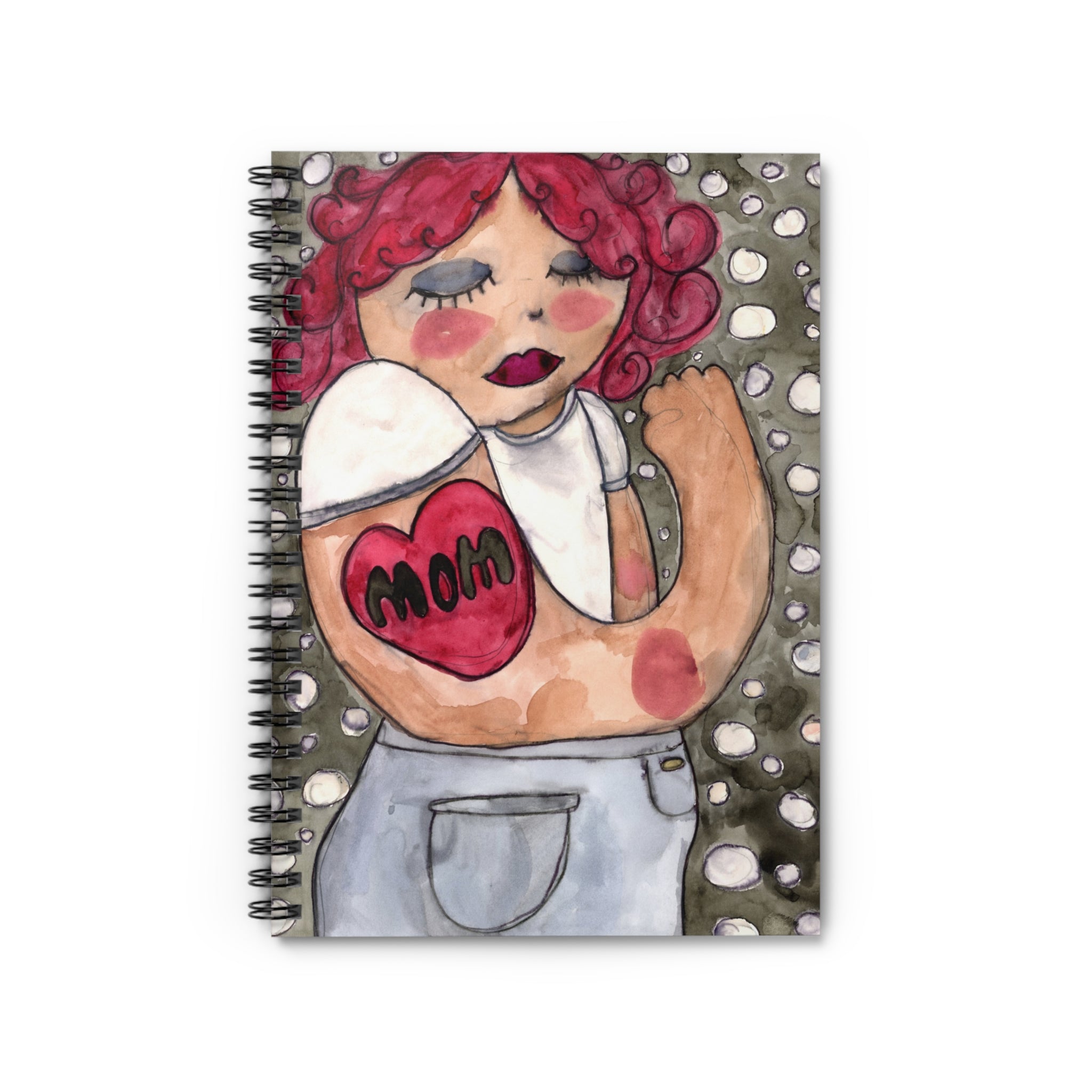 Mom Tattoo Spiral Notebook