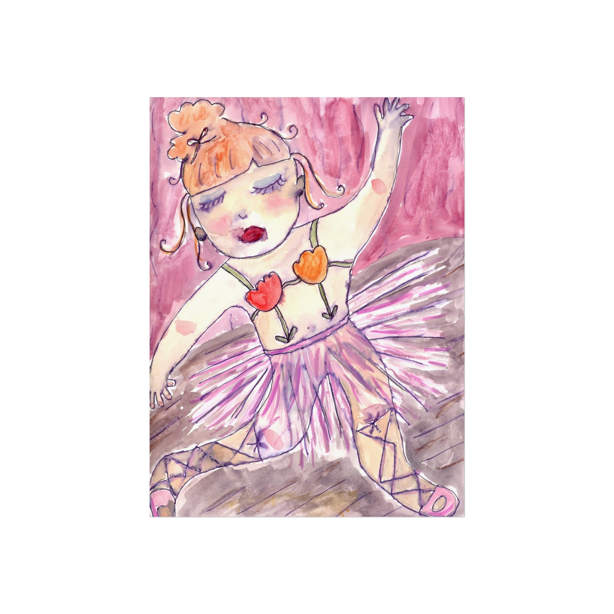 Flower Ballerina Fine Art Poster