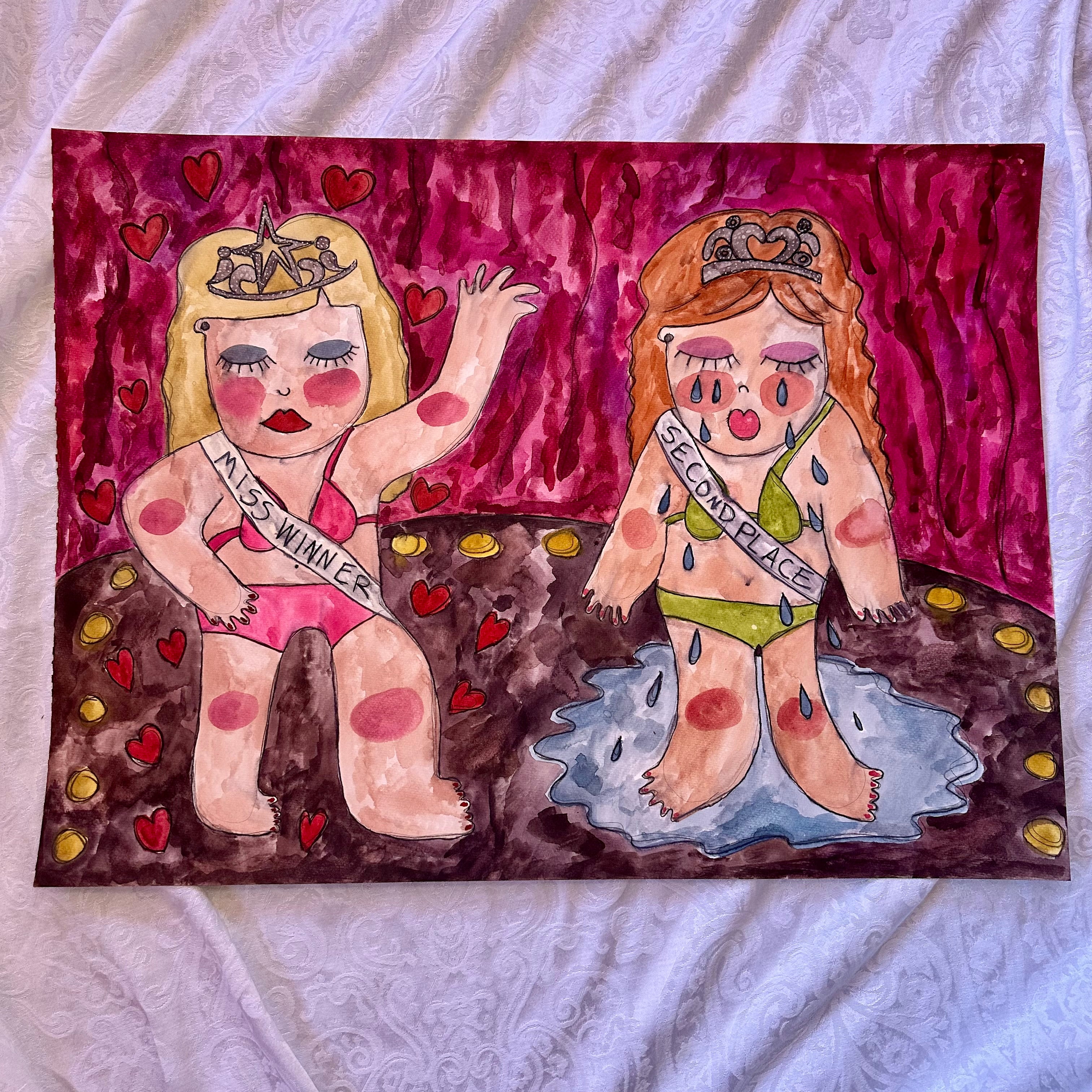 Pageant Stage Original Watercolor