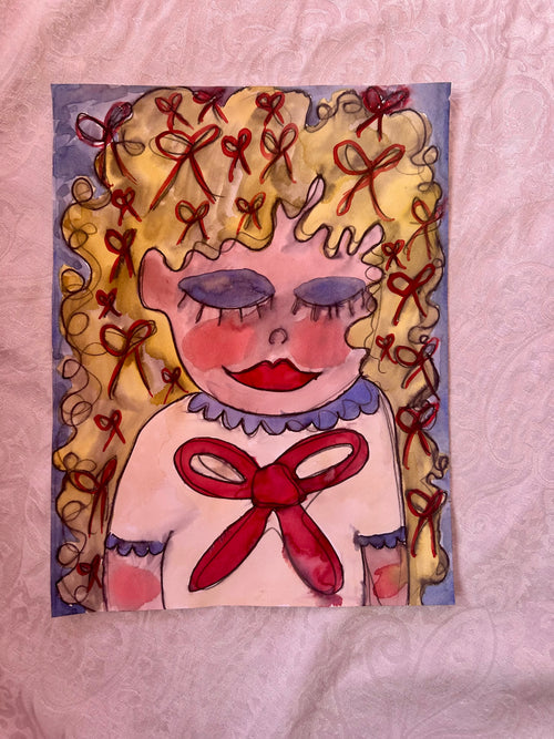 Bows Bows Bows Original Watercolor