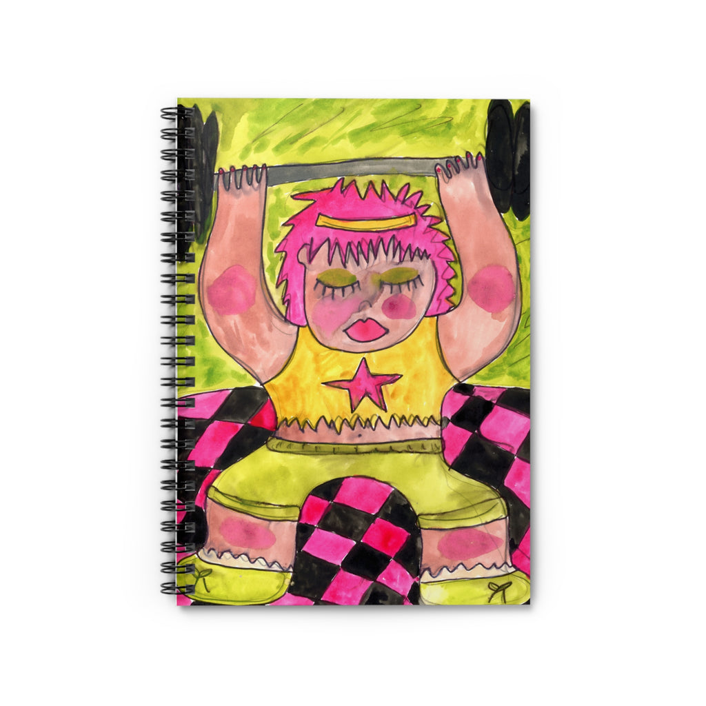 Weightlifter Spiral Notebook
