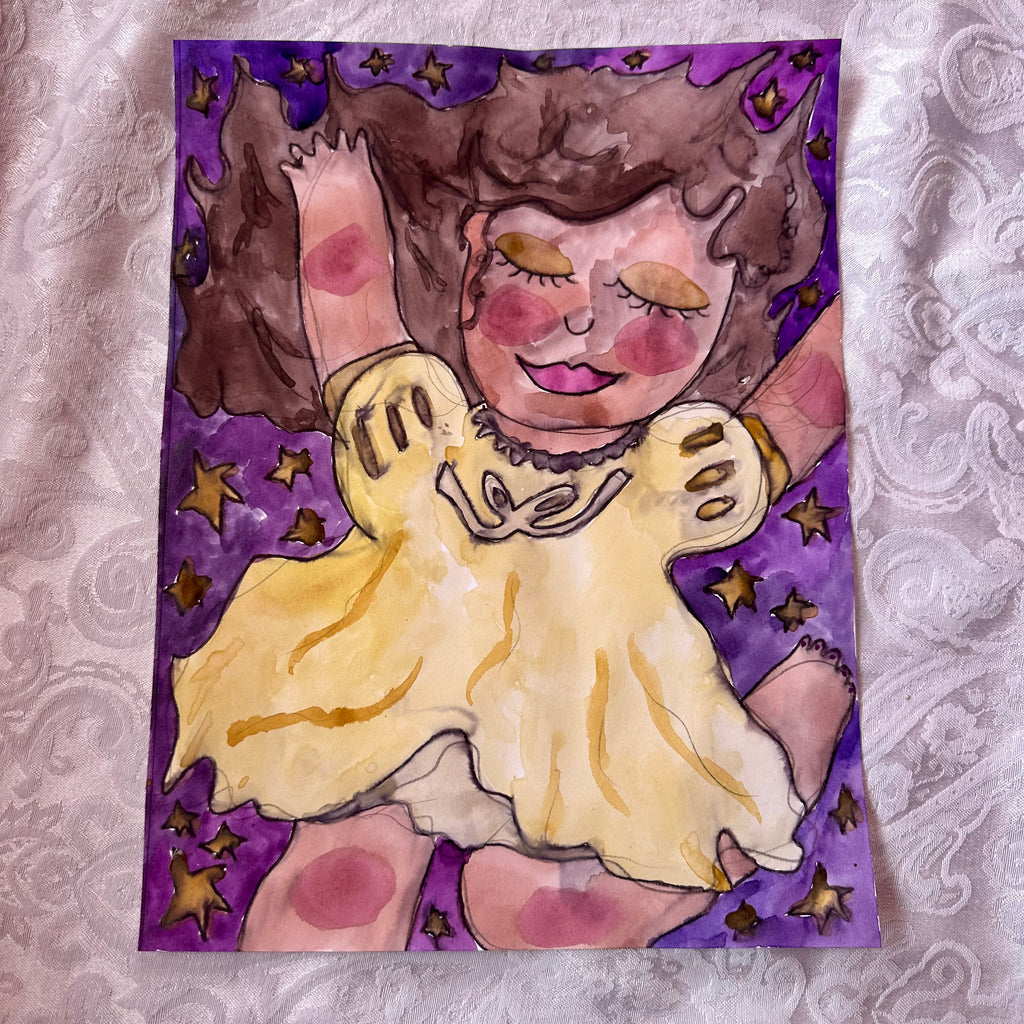 Dreaming Original Watercolor