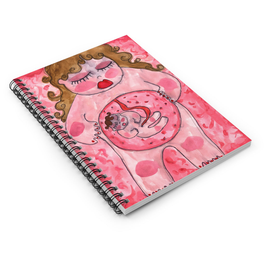 Pregnant Spiral Notebook