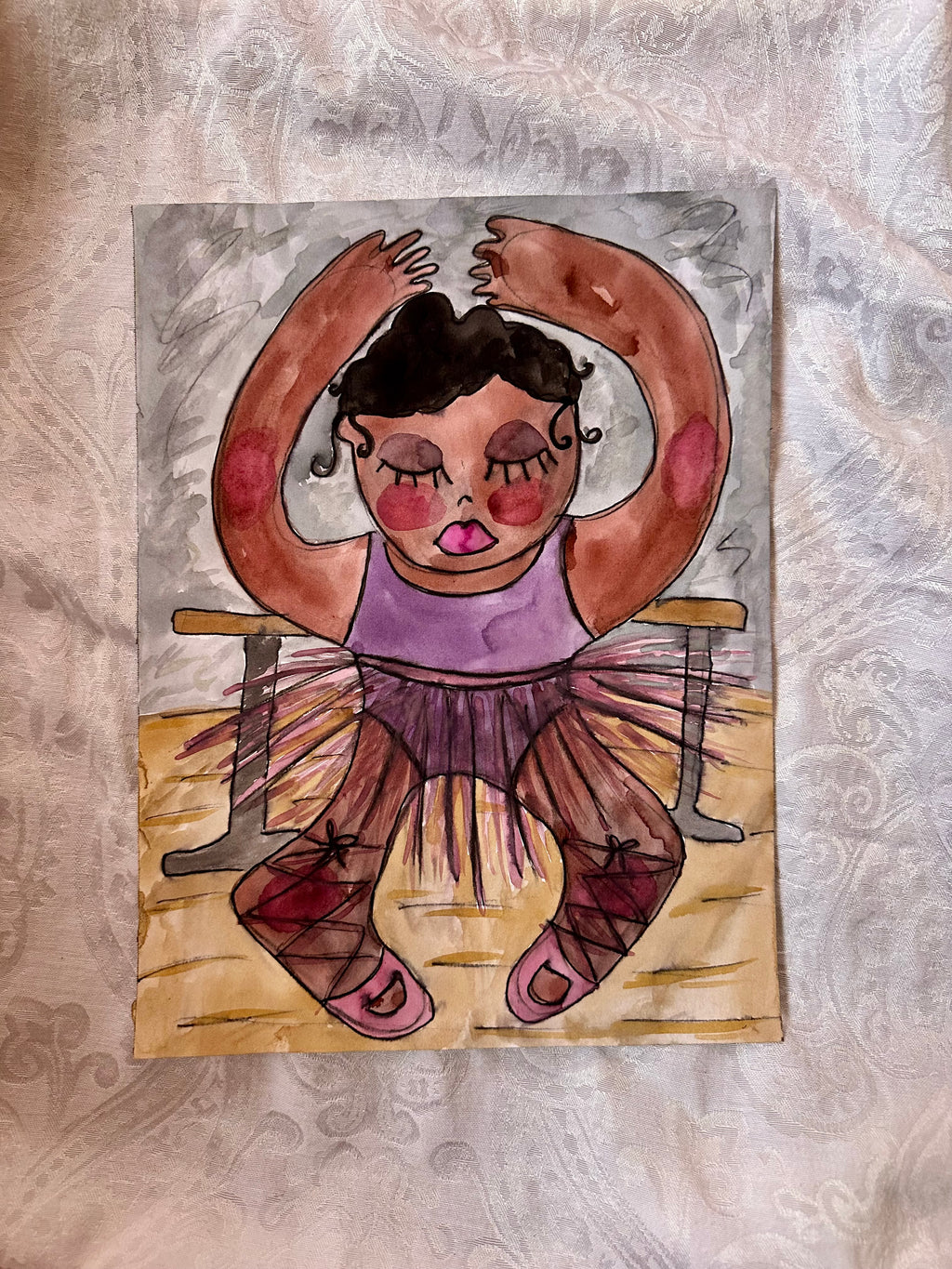 Ballet Studio Original Watercolor
