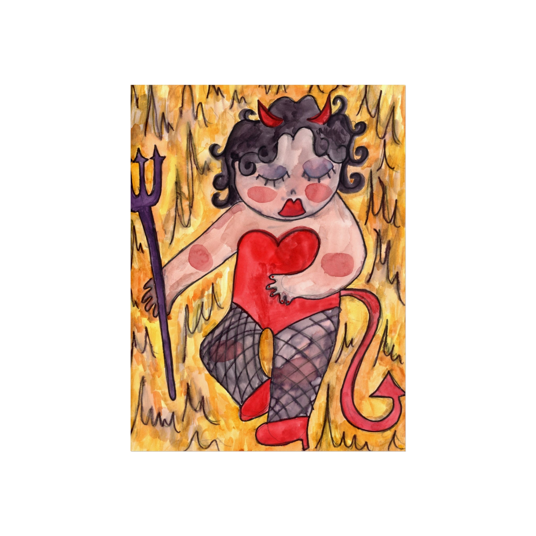 Devil Boop Fine Art Poster