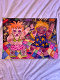 Dancing Besties Original Watercolor