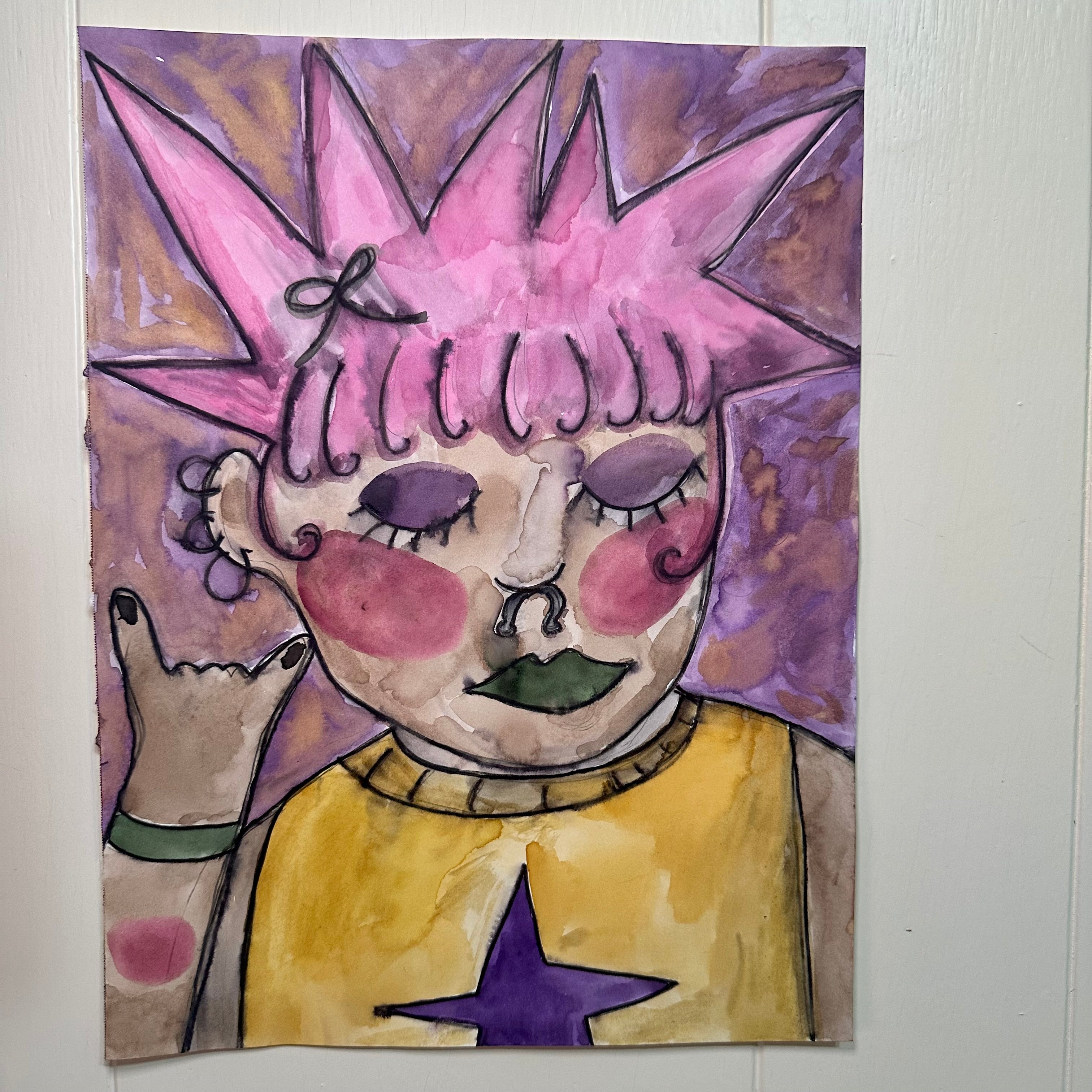 Liberty Spikes Original Watercolor