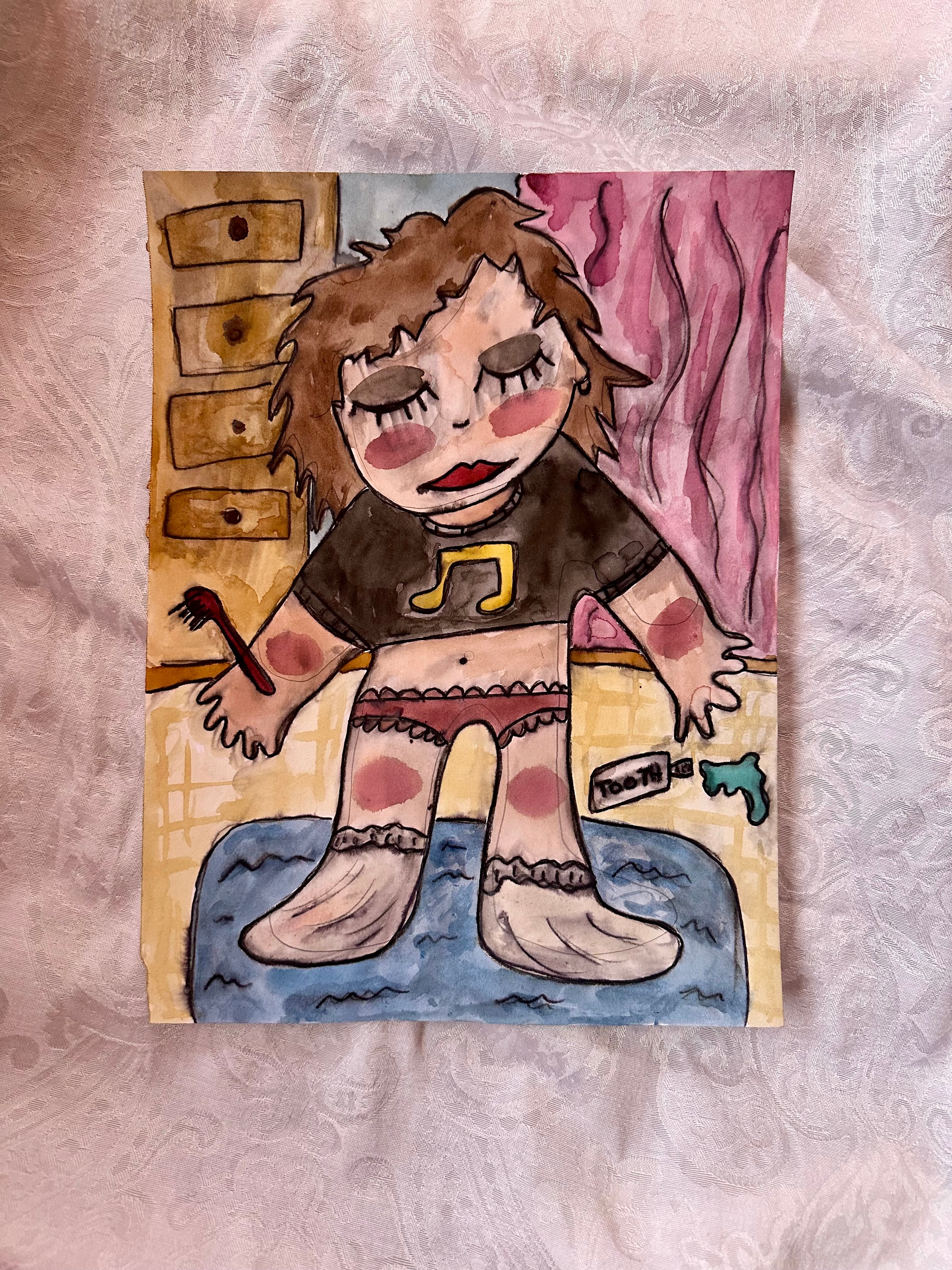 Good Morning Original Watercolor
