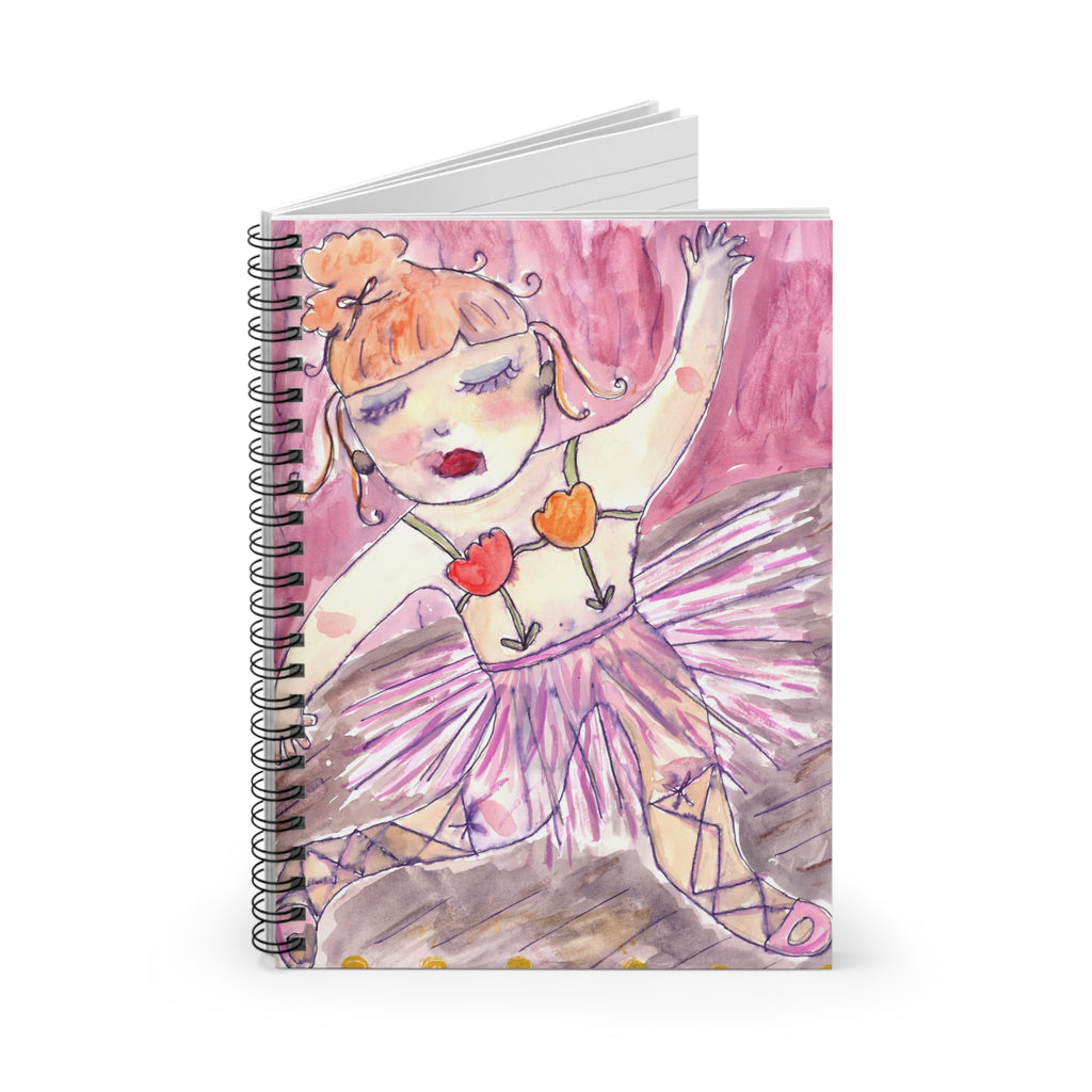 Flower Ballerina Spiral Notebook
