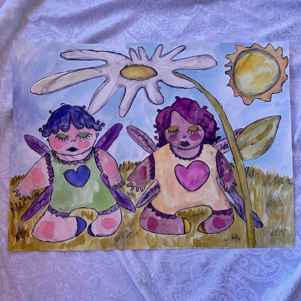 Flower Fairies Original Watercolor
