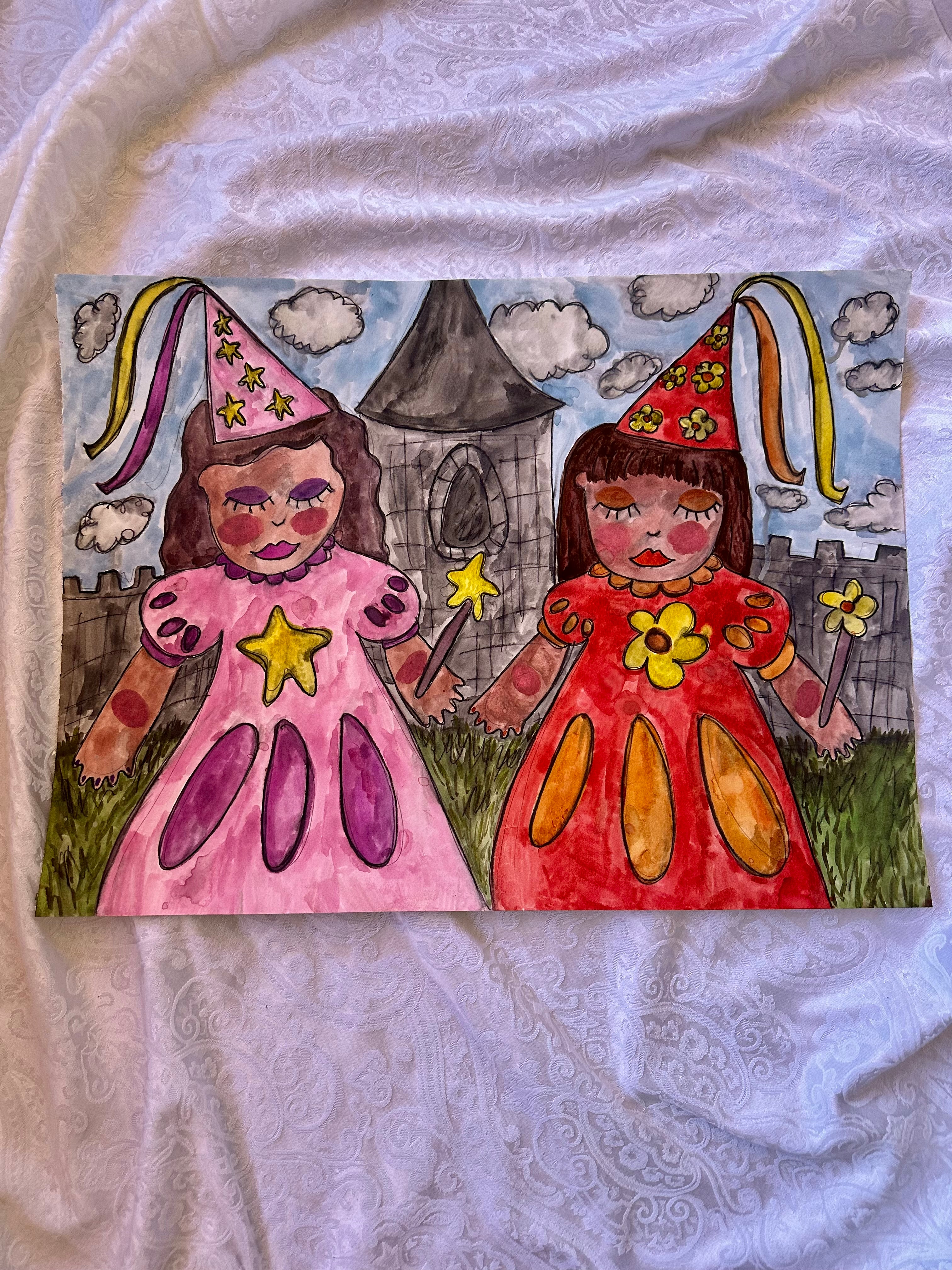 Princesses Original Watercolor