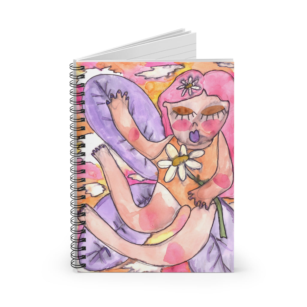 Sunset Fairy Spiral Notebook