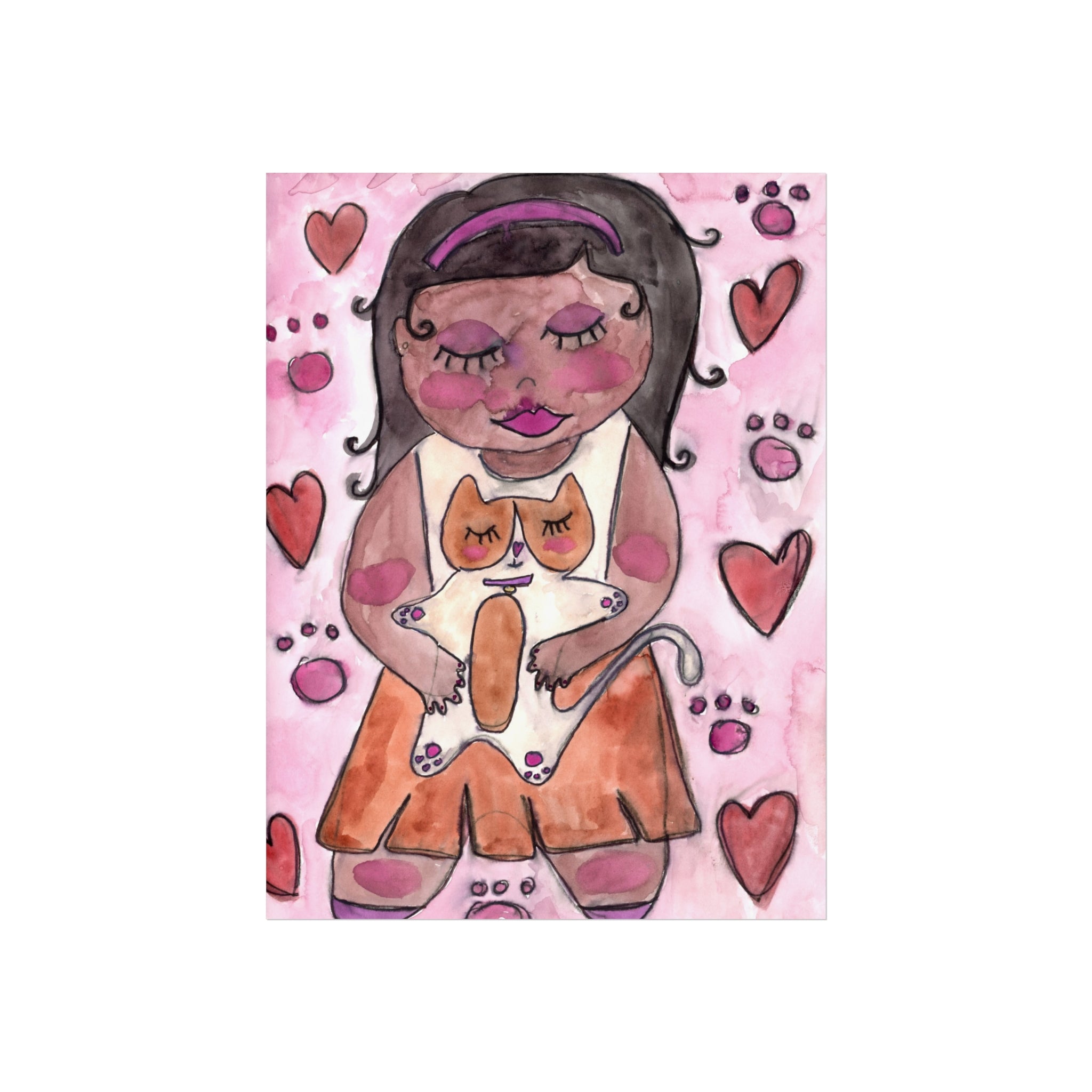 Cat Mom Fine Art Poster