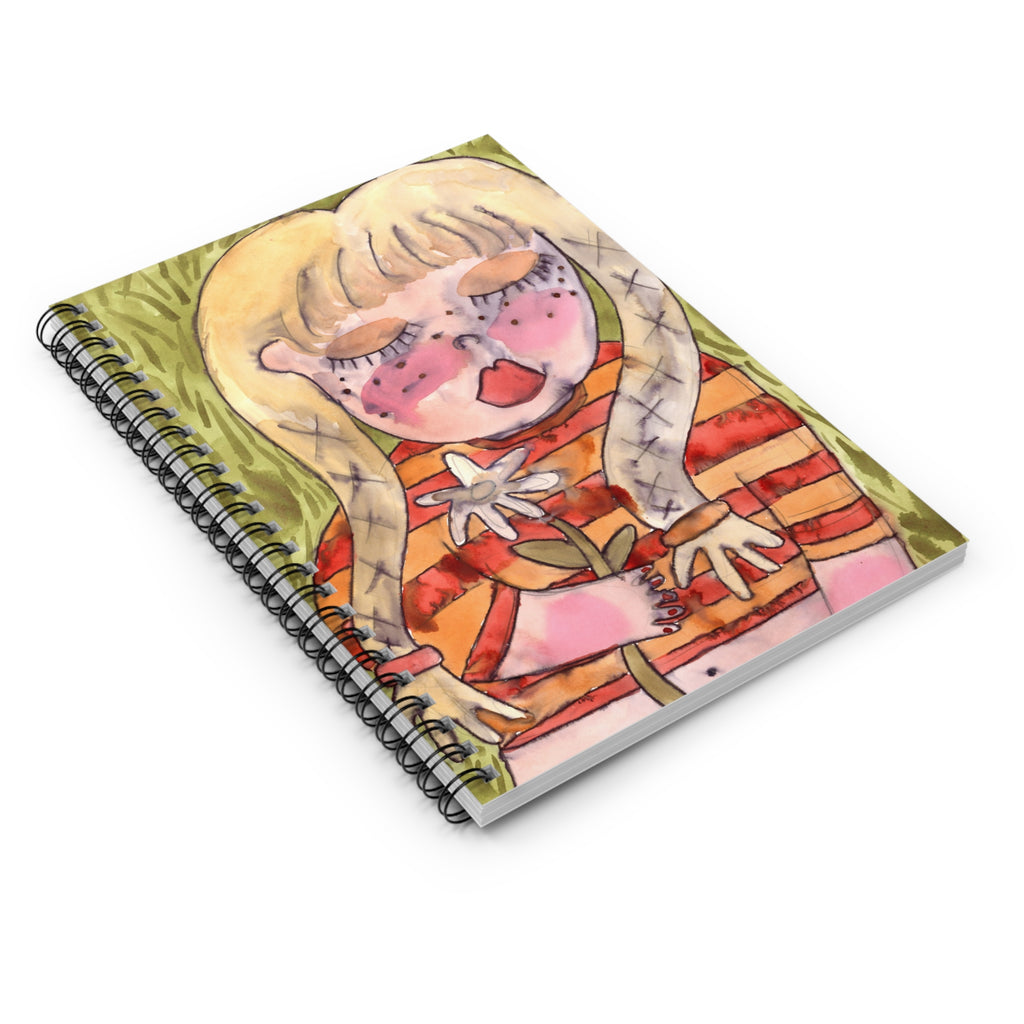Blonde Daisy Spiral Notebook