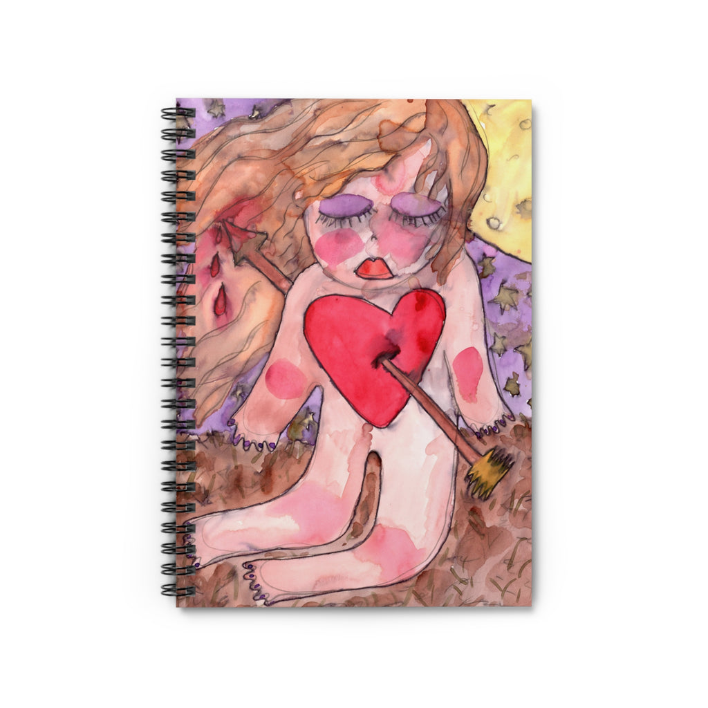 Shot Through the Heart Spiral Notebook