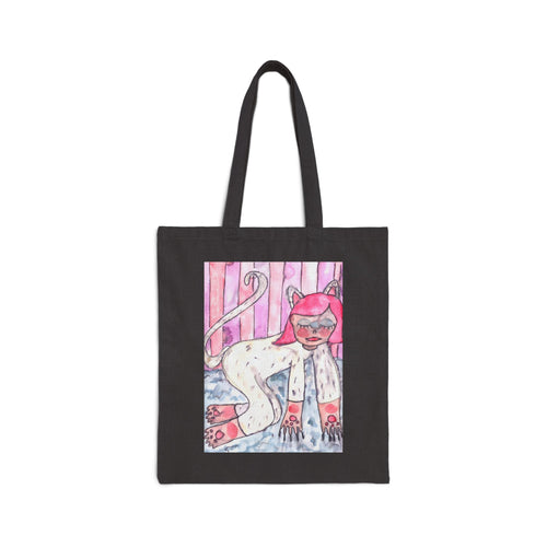 Cat Girl Tote Bag