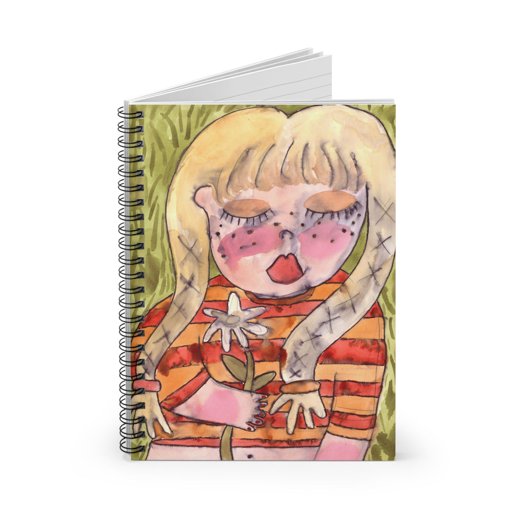 Blonde Daisy Spiral Notebook