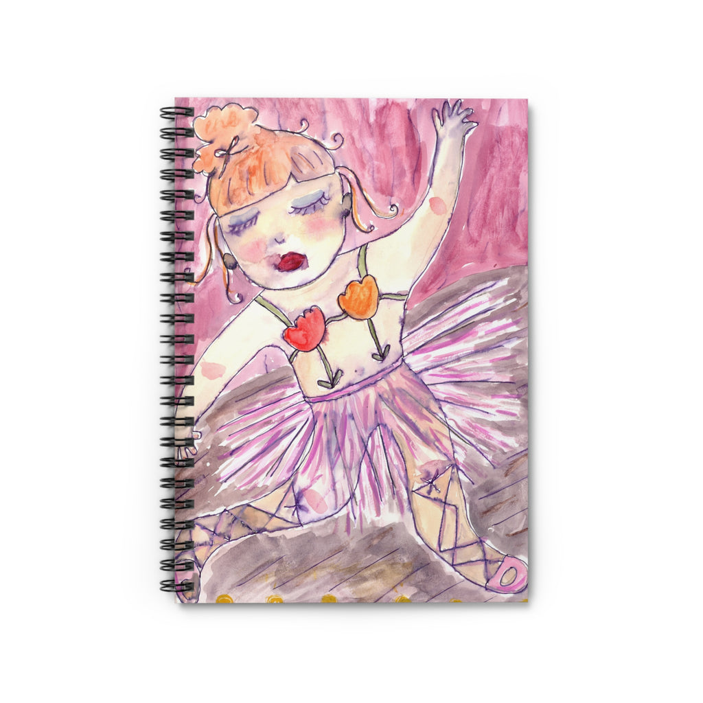 Flower Ballerina Spiral Notebook