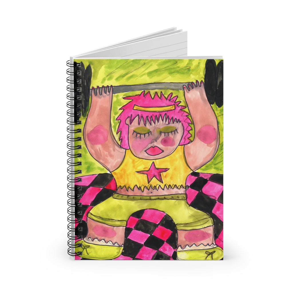 Weightlifter Spiral Notebook