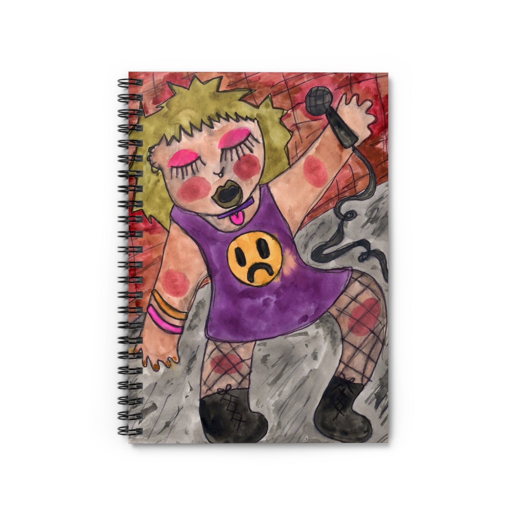 Punk Girl Spiral Notebook