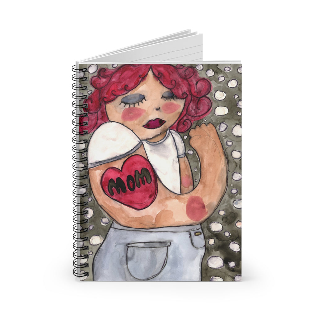 Mom Tattoo Spiral Notebook