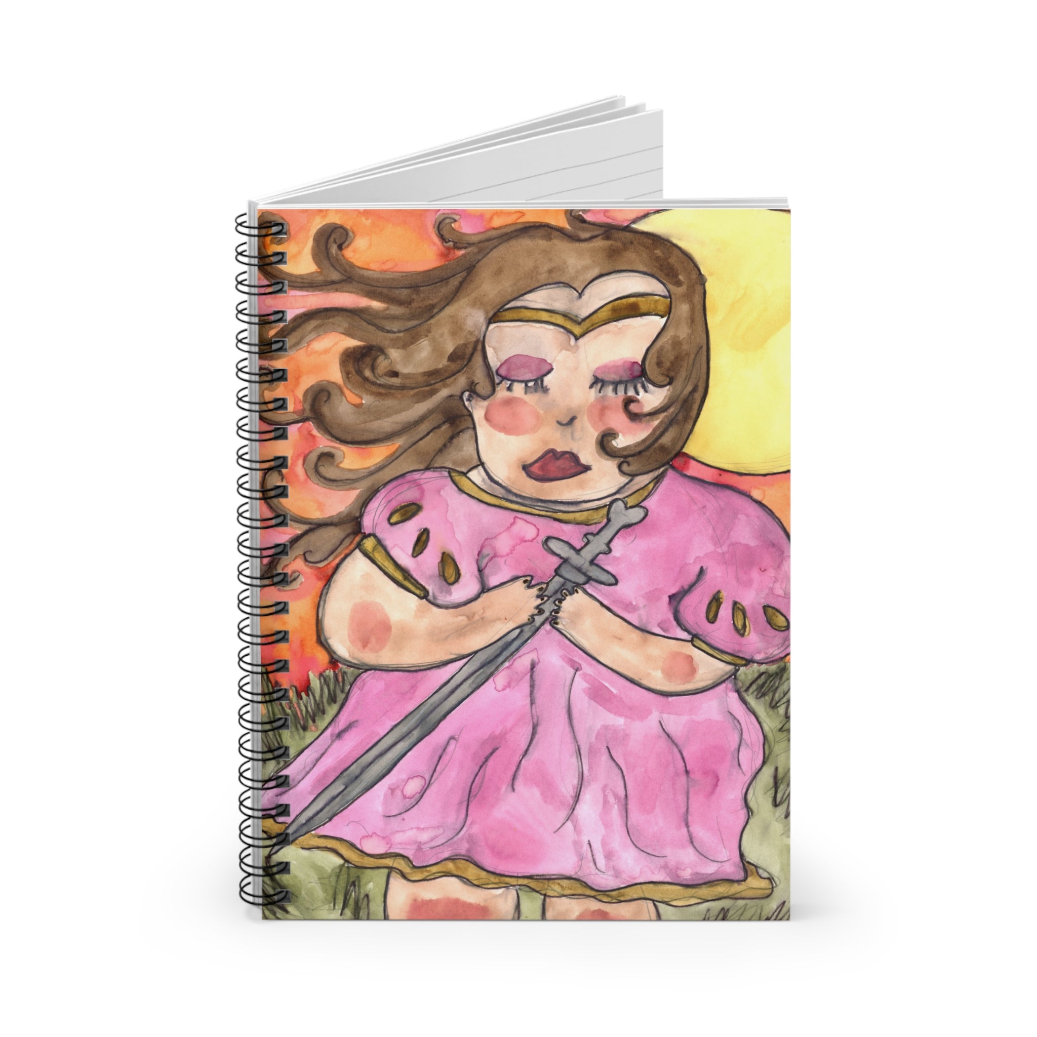 Sunset Sword Spiral Notebook