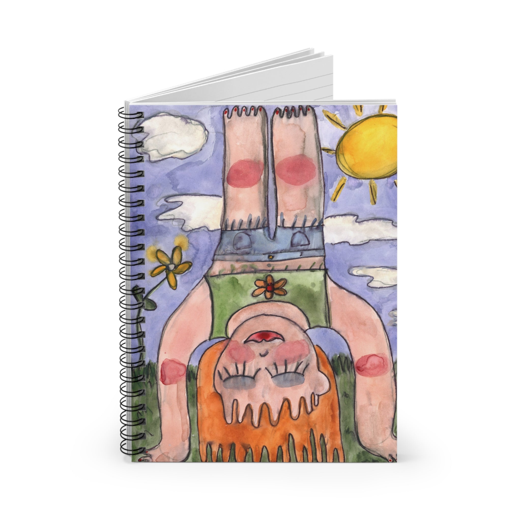 Handstand Spiral Notebook