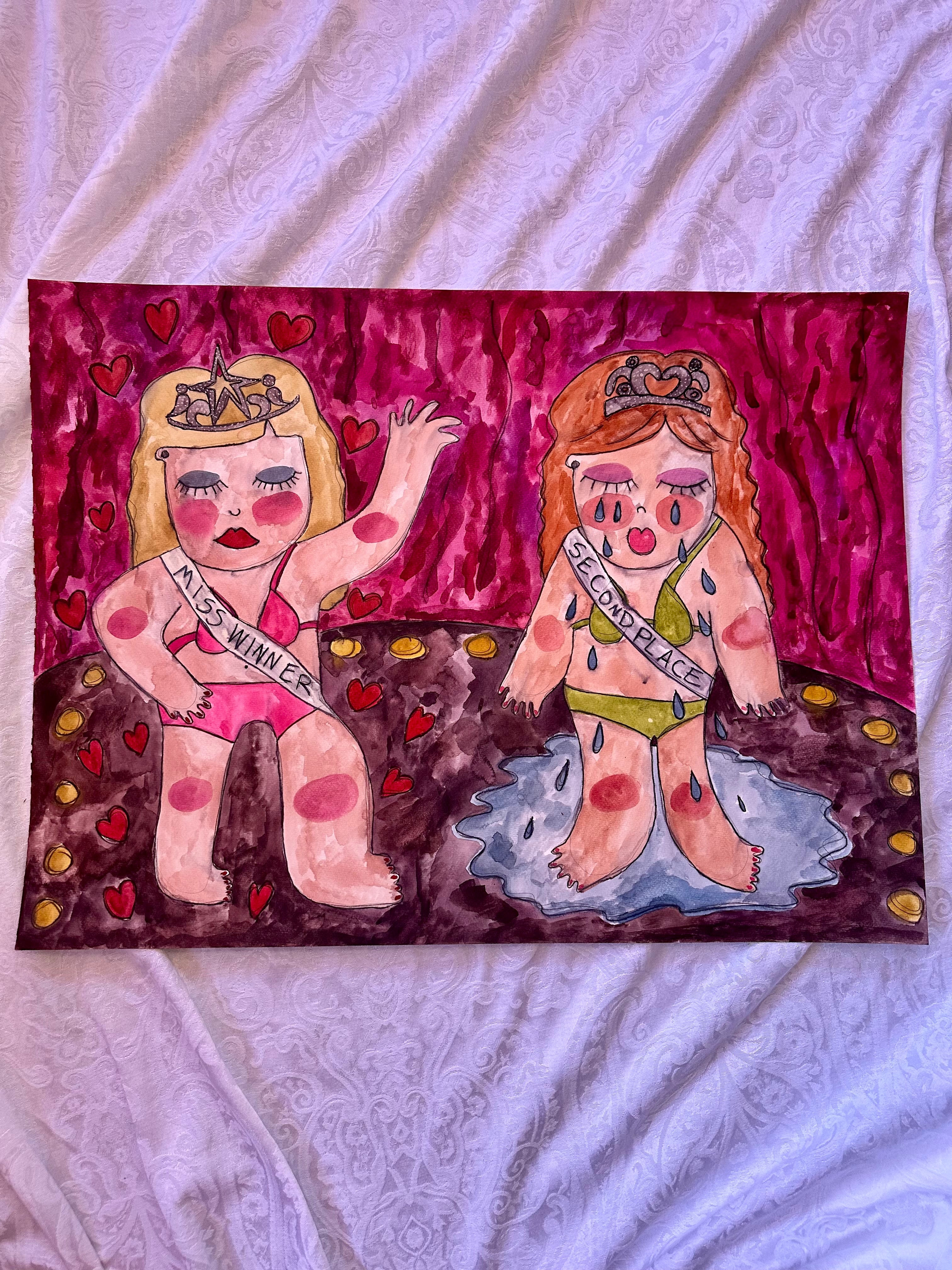 Pageant Stage Original Watercolor