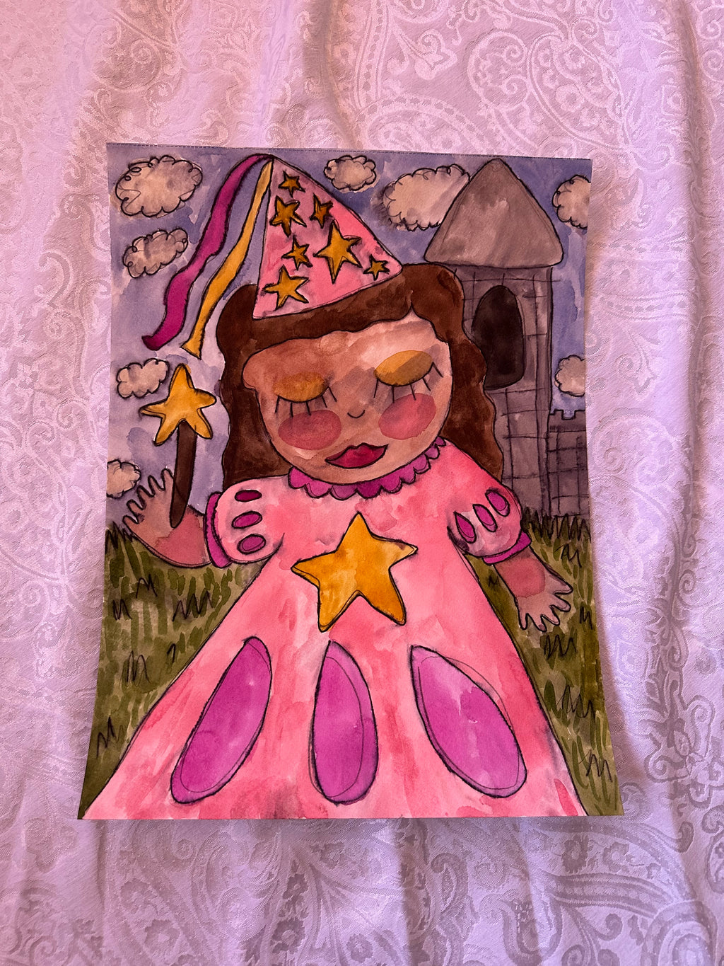 Star Princess Watercolor Original